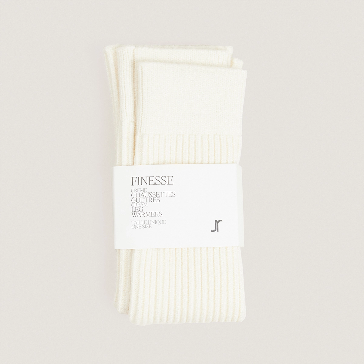 Guêtres côtelées en textile crème | FINESSE | Jonak