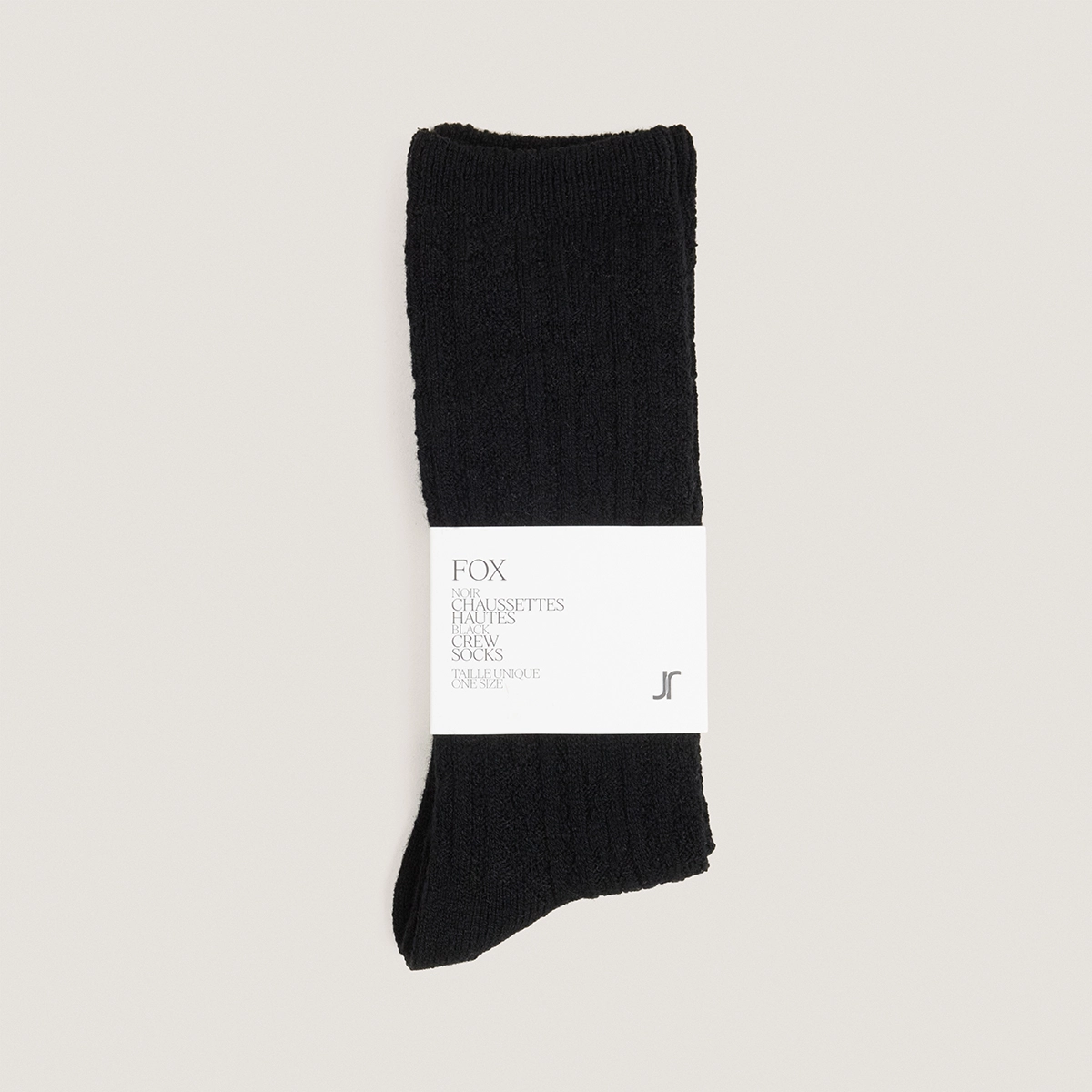 Chaussettes hautes en textile noir | FOX | Jonak