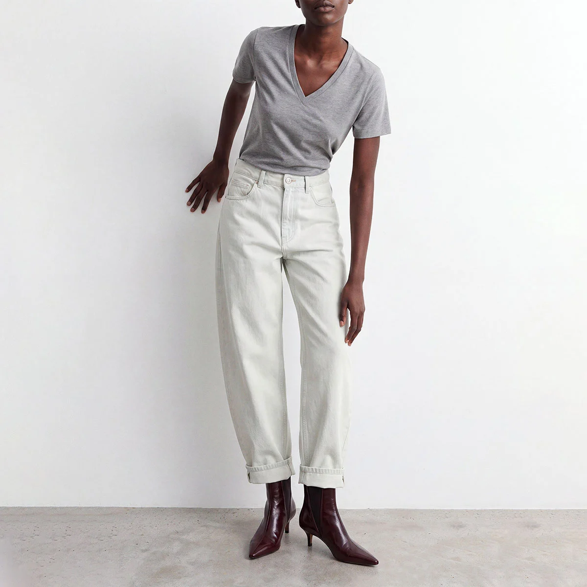 Bottines &agrave; talons fins et bouts pointus en cuir vieilli chocolat | BORGIA | Jonak