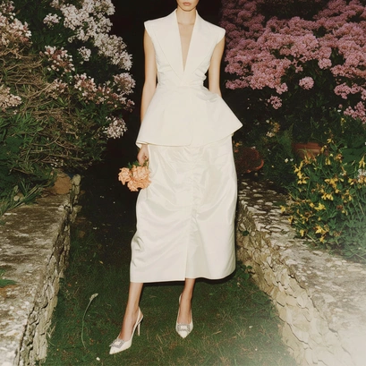 Escarpins slingbacks orn&eacute;s de strass en cuir &eacute;cru | DOVELA | Jonak