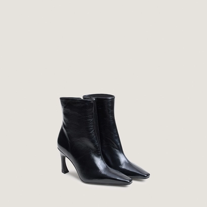 Bottines à talons et bouts pointus noir