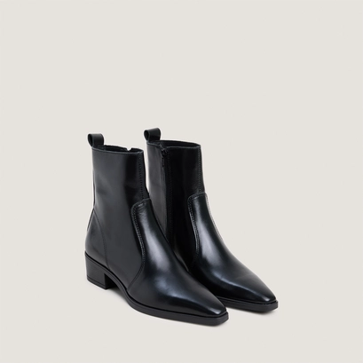 Bottines à petits talons noir
