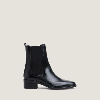 Boots chelsea à petits talons noir