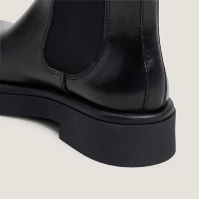 Boots chelsea à semelles épaisses noir