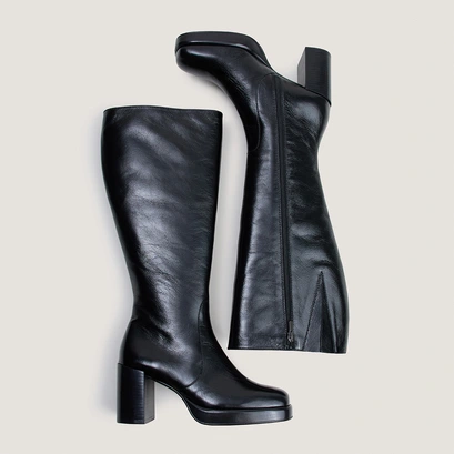 Bottes à plateformes noir