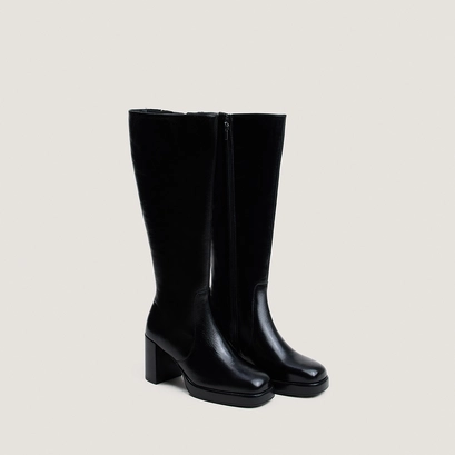 Bottes à plateformes noir