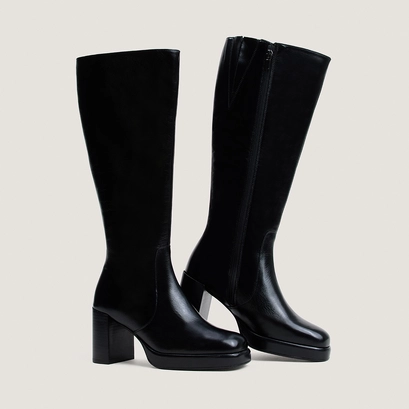 Bottes à plateformes noir
