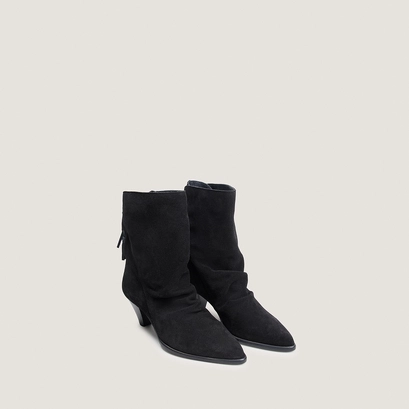 Bottines à lacets arrières noir