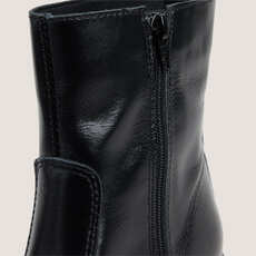 Bottines &agrave; petits talons noir