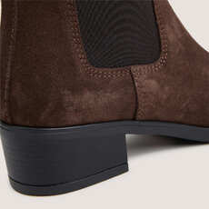 Boots chelsea &agrave; bouts pointus marron fonc&eacute;