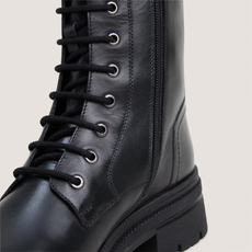 Boots &agrave; lacets noir