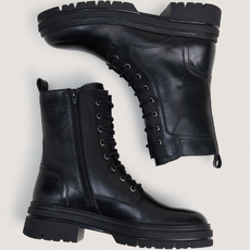 Boots &agrave; lacets noir