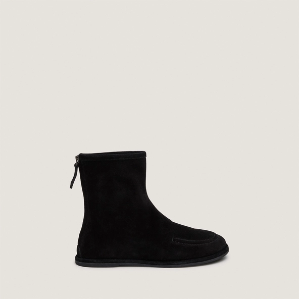 Boots plates en croûte noire | JOYCE | Jonak
