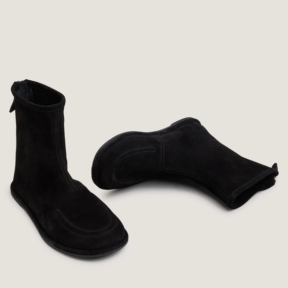 Boots plates en croûte noire | JOYCE | Jonak