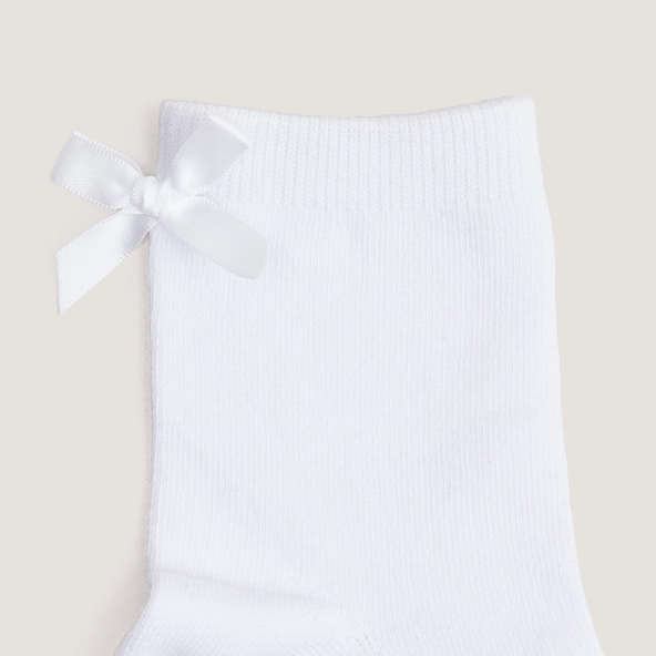 Chaussettes courtes à nœuds en textile blanc | FABLO | Jonak