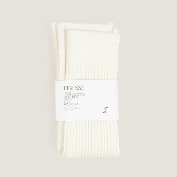 Guêtres côtelées en textile crème | FINESSE | Jonak