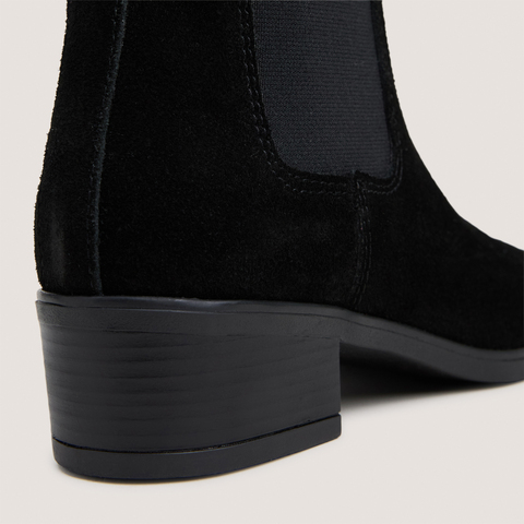 Boots chelsea &agrave; bouts pointus noir