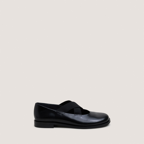 Ballerines &agrave; brides &eacute;lastiques noir