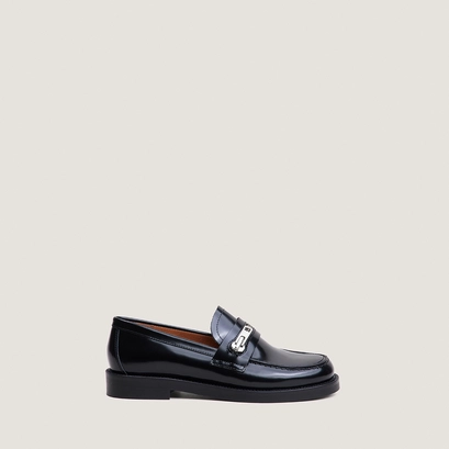 Mocassins à zips noir