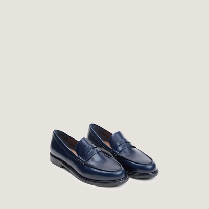 Mocassins à bouts ronds marine