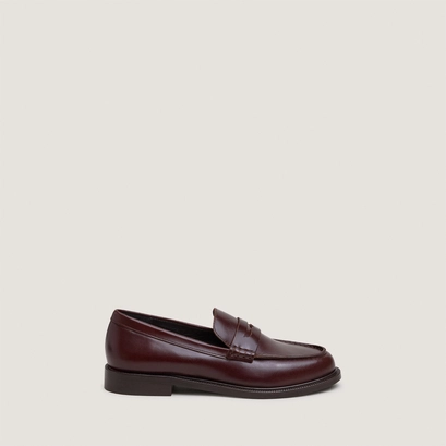 Mocassins à bouts ronds marron