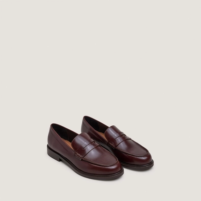 Mocassins à bouts ronds marron