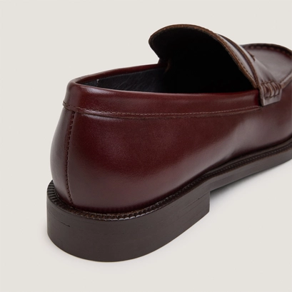 Mocassins à bouts ronds marron