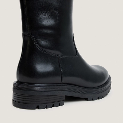 Bottes à semelles crantées en cuir noir | AGILUS | Jonak