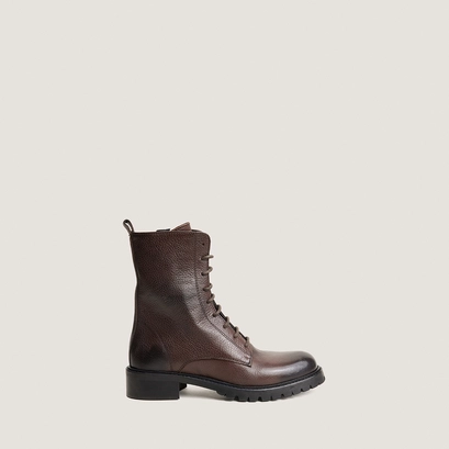 Boots à lacets marron