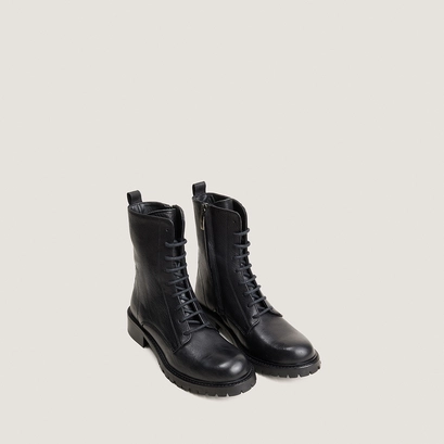 Boots à lacets noir