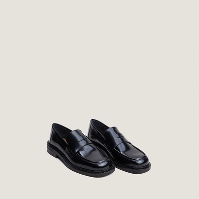 Mocassins à bouts carrés noir