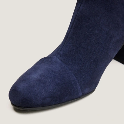Bottines à talons marine