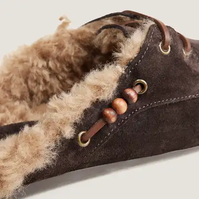 Mocassins souples à bouts arrières ouverts marron