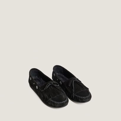 Mocassins souples à lacets noir