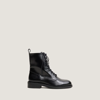 Boots à lacets noir