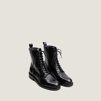 Boots à lacets noir