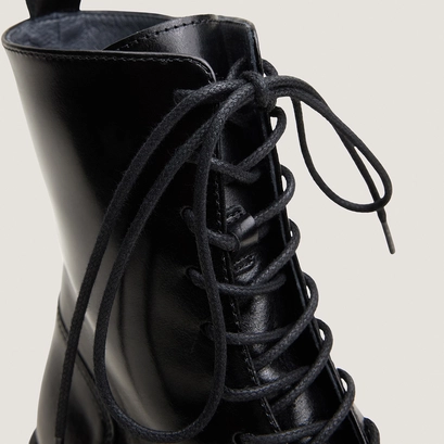 Boots à lacets noir