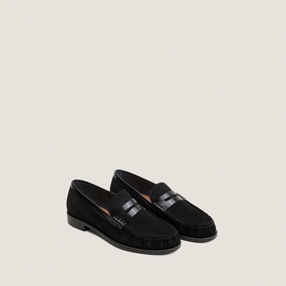 Mocassins à bouts ronds noir