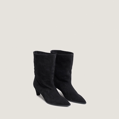 Bottines à talons et bouts pointus noir