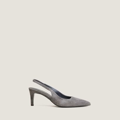 Slingbacks à talon gris