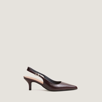 Slingback à bout pointus bordeaux