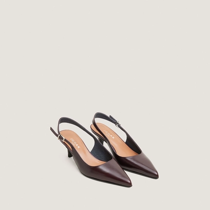Slingback à bout pointus bordeaux