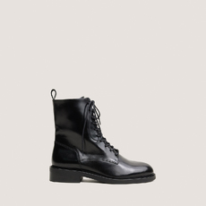 Boots &agrave; lacets noir
