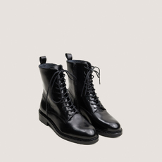 Boots &agrave; lacets noir