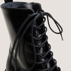Boots &agrave; lacets noir