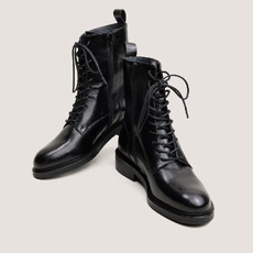 Boots &agrave; lacets noir