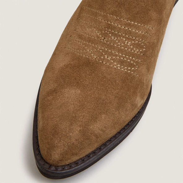 Bottines &agrave; petits talons en cro&ucirc;te tabac | TALY | Jonak