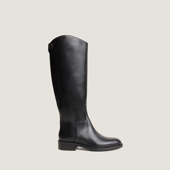Bottes à petits talons en cuir noir | RUTH | Jonak