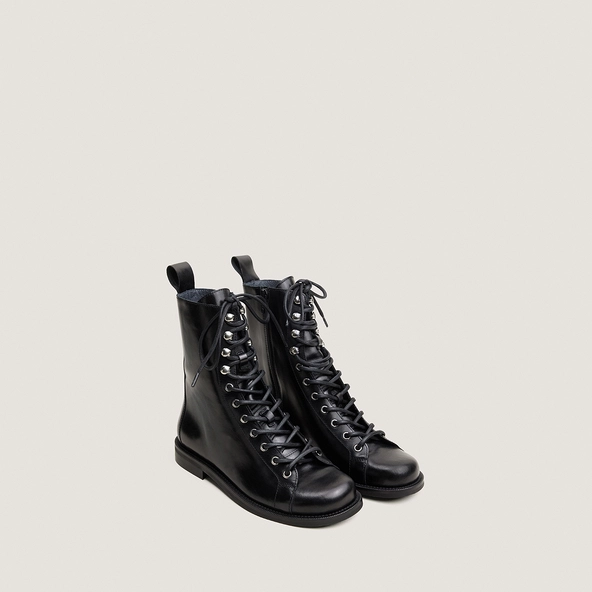 Derbies à lacets en cuir noir | DALIX | Jonak