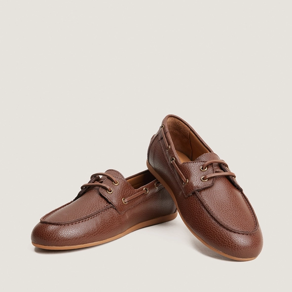 Mocassins souples en cuir grainé cognac | LALIE | Jonak
